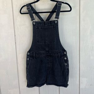 Black Madewell Overall Shorts Size Medium